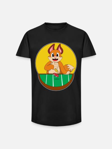 Fuchs Poker Pokerchips - Long Fit Männer T-Shirt - Schwarz