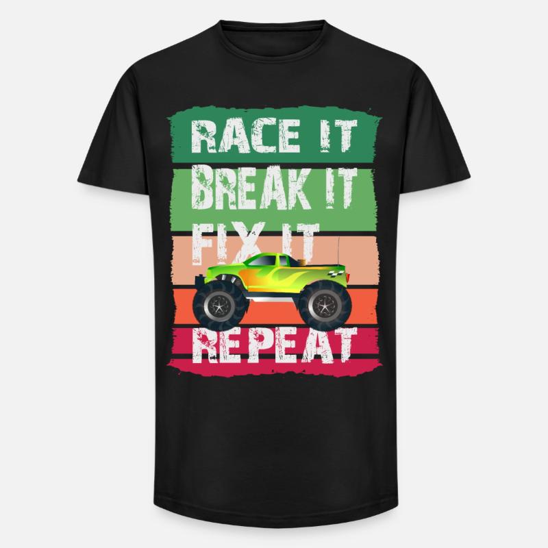 RC Modell Auto - Long Fit Männer T-Shirt - Schwarz