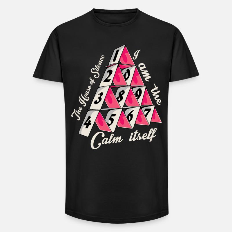 Das Kartenhaus der Stille - Long Fit Männer T-Shirt - Schwarz