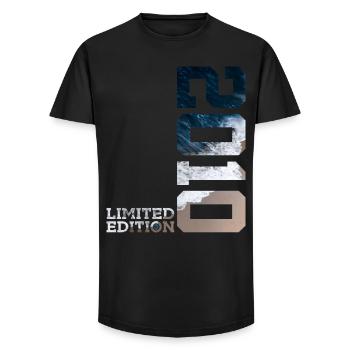 16. GEBURTSTAG LIMITED EDITION 2010 - Long Fit Männer T-Shirt - Schwarz - Vorne - AI Model Male 185 light (185cm)