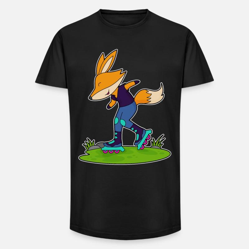 Fuchs Inline skating Inline skates - Long Fit Men's T-Shirt - black
