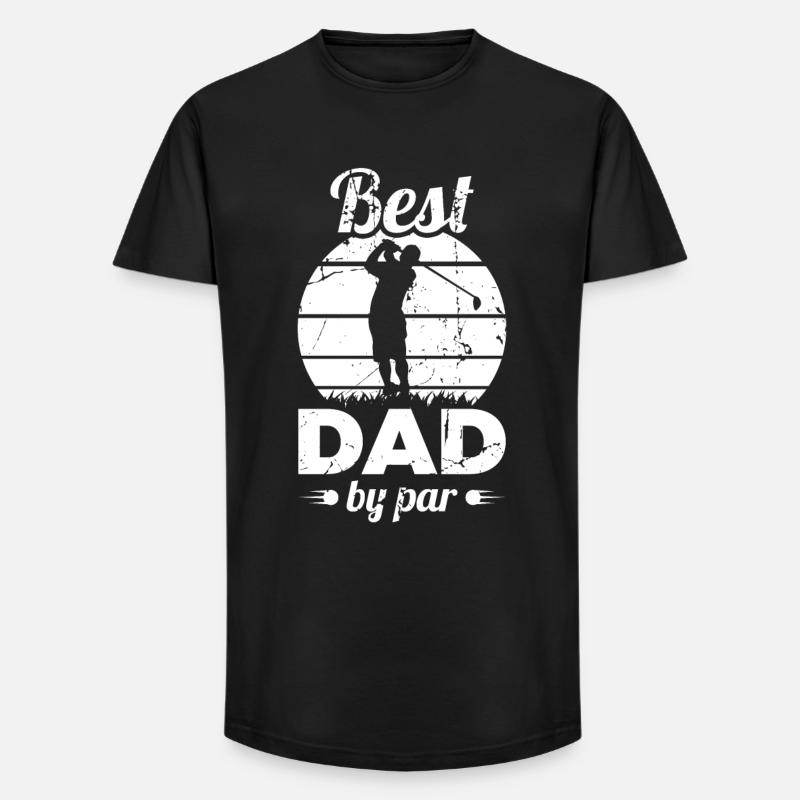 Bester Golf Vater - Long Fit Männer T-Shirt - Schwarz