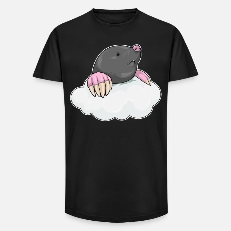 Mole clouds - Long Fit Men's T-Shirt - black