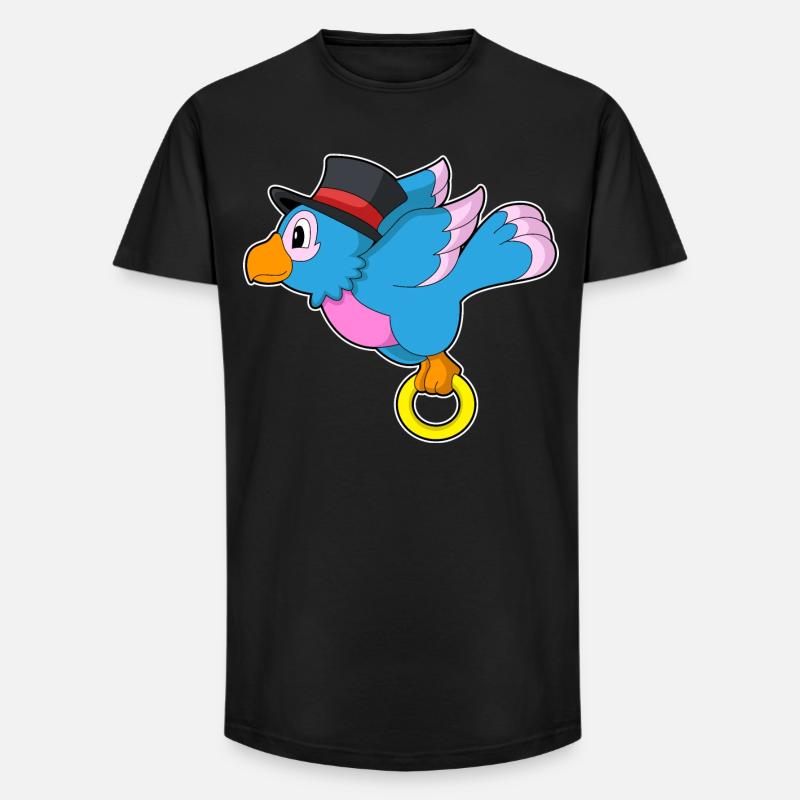 Papagei Bräutigam Ehering Hochzeit - Long Fit Männer T-Shirt - Schwarz