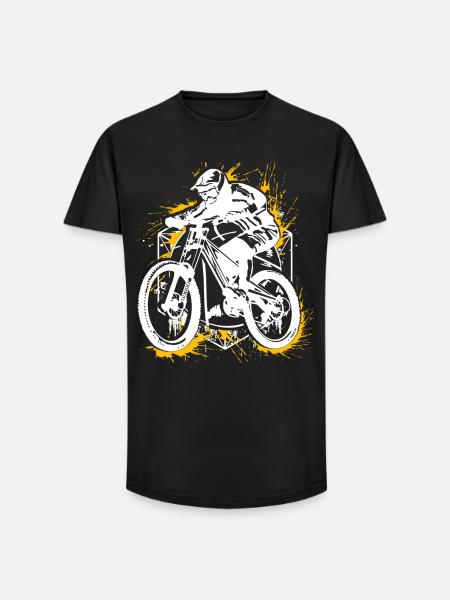 VTT VTT - VTT - VTT - T-shirt coupe longue homme - noir