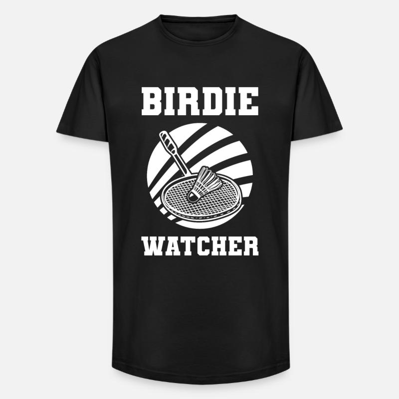 Badminton Witz - Long Fit Männer T-Shirt - Schwarz