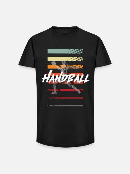 Handball Handballeur - T-shirt coupe longue homme - noir