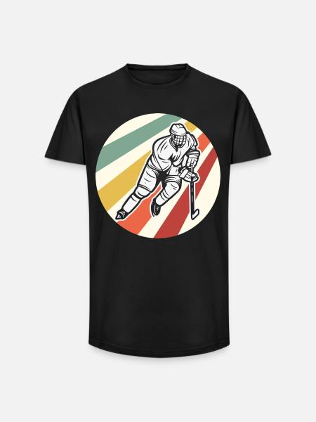 Eishockey - Long Fit Men's T-Shirt - black