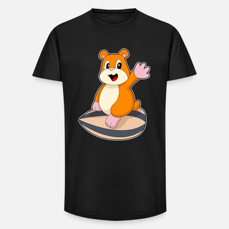 Hamster Samen - Long Fit Männer T-Shirt - Schwarz