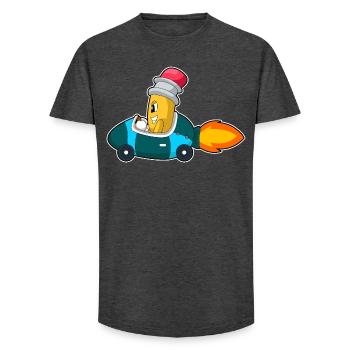 Bleistift Auto - Long Fit Männer T-Shirt - Anthrazit - Vorne - AI Model Male 185 light (185cm)