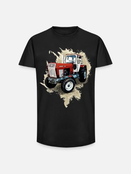 Tractor Fortschritt ZT 300 - Camiseta long fit hombre de algodón - negro