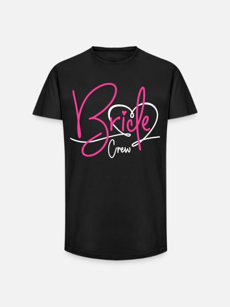 Bride Crew - Long Fit Men's T-Shirt - black