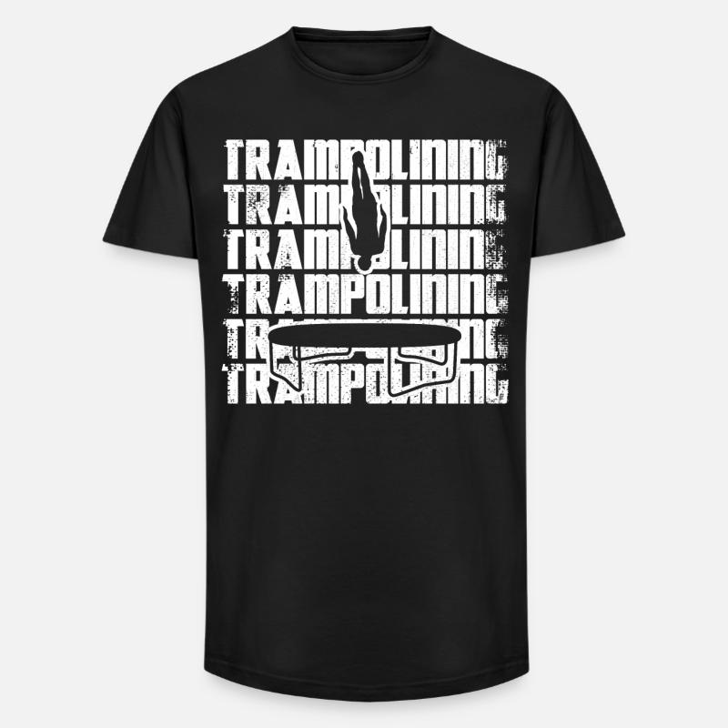 Drôle de pull trampoline - T-shirt coupe longue homme - noir