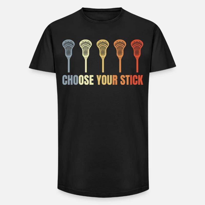 Witziger Lacrosse Spruch - Long Fit Männer T-Shirt - Schwarz