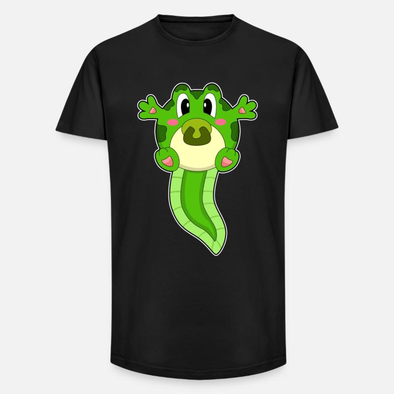 Frosch Baby Schnuller - Long Fit Männer T-Shirt - Schwarz