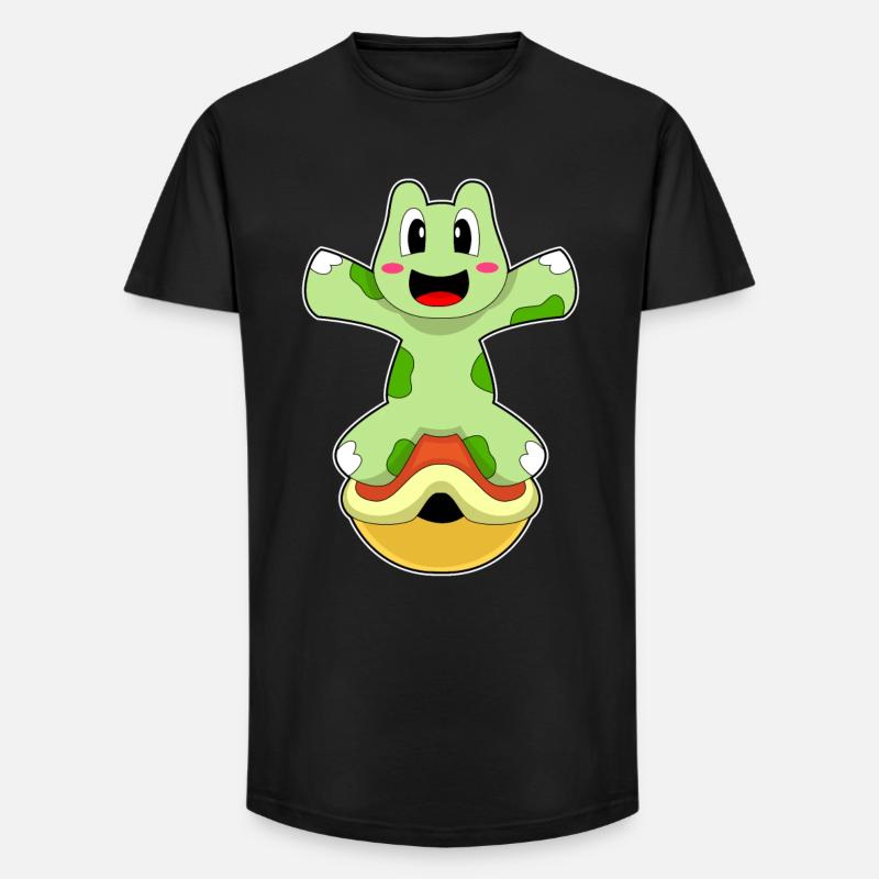 Turtle without shell - Long Fit Men's T-Shirt - black