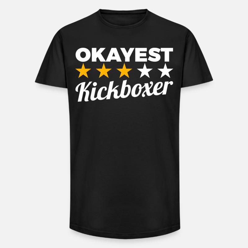 Durchschnittlicher Kickboxer - Long Fit Männer T-Shirt - Schwarz