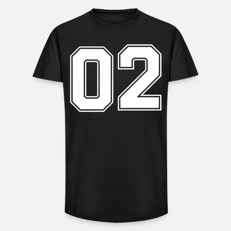 Nummer zwei 2 - Long Fit Männer T-Shirt - Schwarz