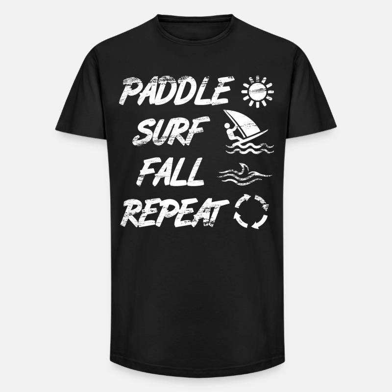 Windsurfer Spruch - Long Fit Männer T-Shirt - Schwarz