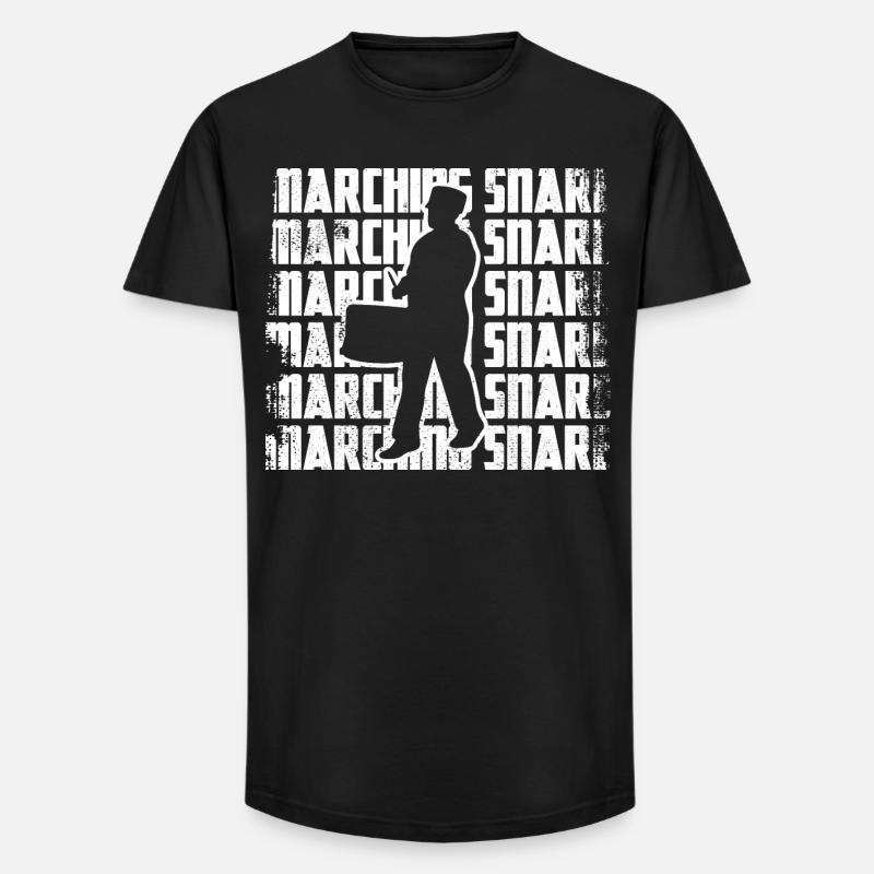 Lustiger Schnarrtrommler - Long Fit Männer T-Shirt - Schwarz