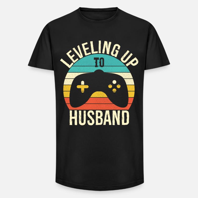 Aufstieg zum Ehemann - Long Fit Männer T-Shirt - Schwarz