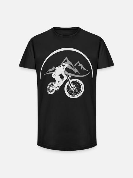 Mountain Biker - Long Fit Men's T-Shirt - black