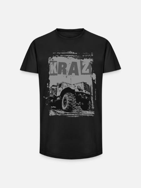 KRAZ Truck - Long Fit Men's T-Shirt - black