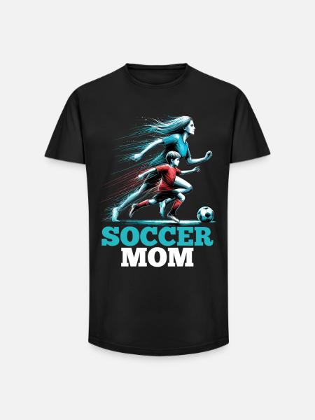 Soccer Mom Soccer Gift - Long Fit Men's T-Shirt - black