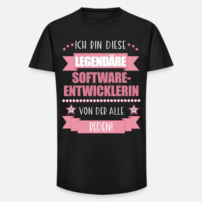 Softwareentwicklerin Codeexpertin süßes Geschenk - Long Fit Männer T-Shirt - Schwarz