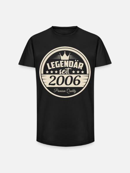 Legendär seit 2006 - Long Fit Männer T-Shirt - Schwarz