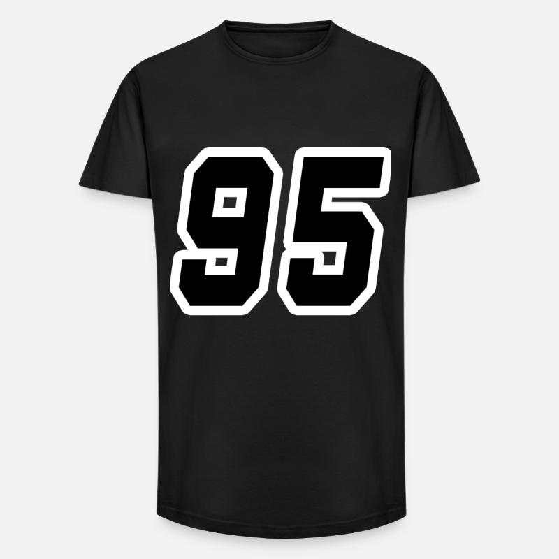 Nummer fünfundneunzig 95 - Long Fit Männer T-Shirt - Schwarz