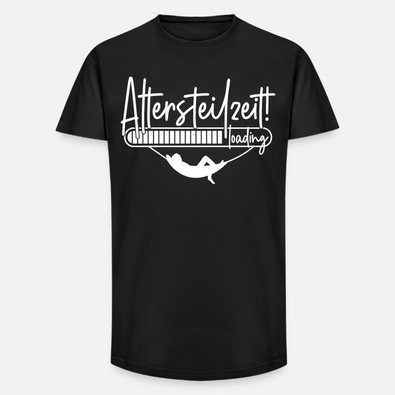 Altersteilzeit loading Ladebalken Hängematte ATZ - Long Fit Männer T-Shirt - Schwarz