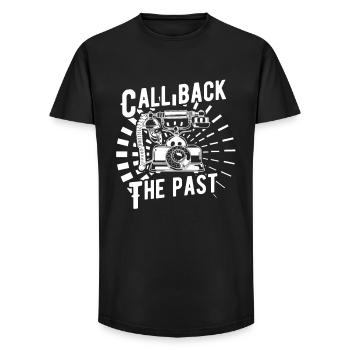 Bringing back the past - Long Fit Men's T-Shirt - black - Front - AI Model Male 185 light (185cm)