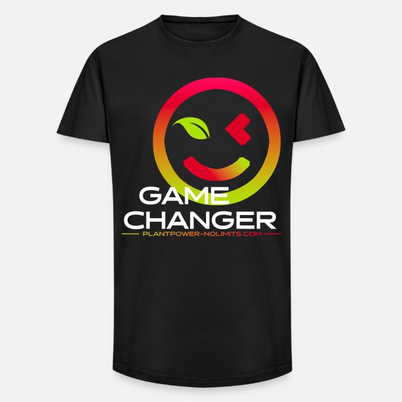GAME CHANGER | Plant Power - No Limits - Long Fit Männer T-Shirt - Schwarz