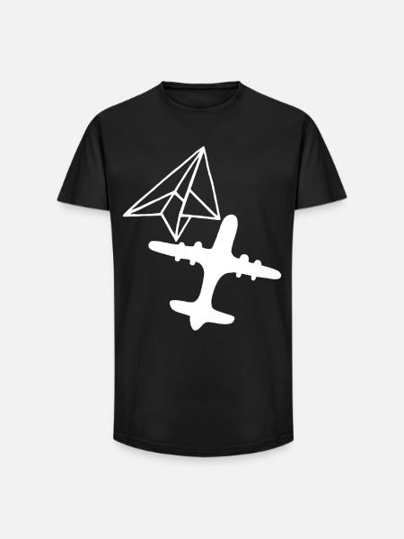 Dream of Greatness (White) - Long Fit Men's T-Shirt - black