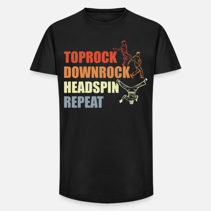 Breakdance Routine - T-shirt coupe longue homme - noir