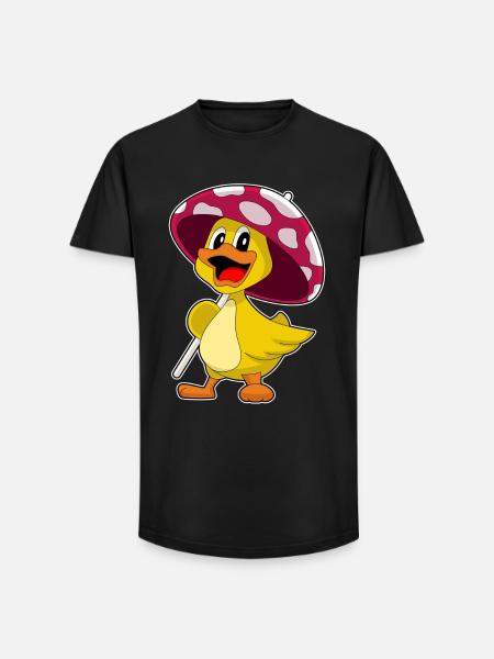 Parapluie de canard - T-shirt coupe longue homme - noir