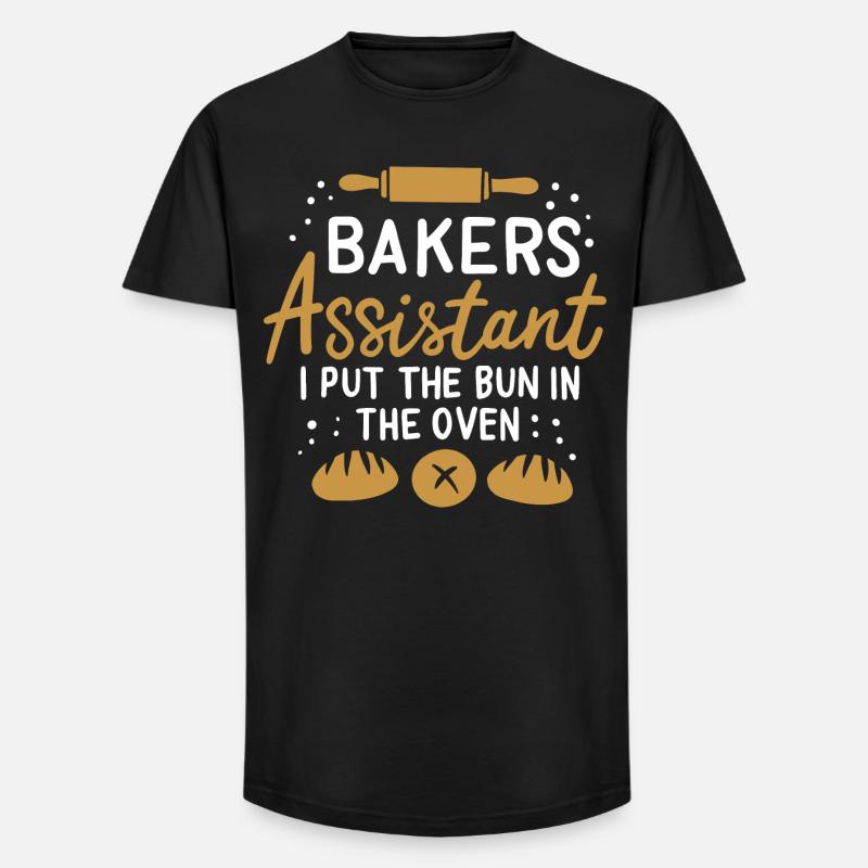 Bäckergehilfe - Long Fit Männer T-Shirt - Schwarz