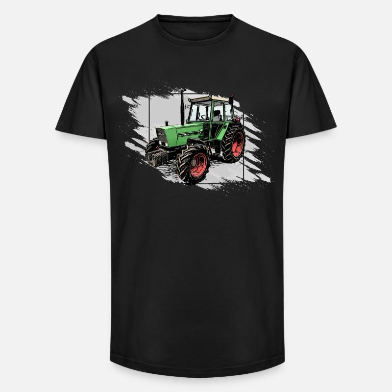 Traktor Farmer 306 - Long Fit Männer T-Shirt - Schwarz