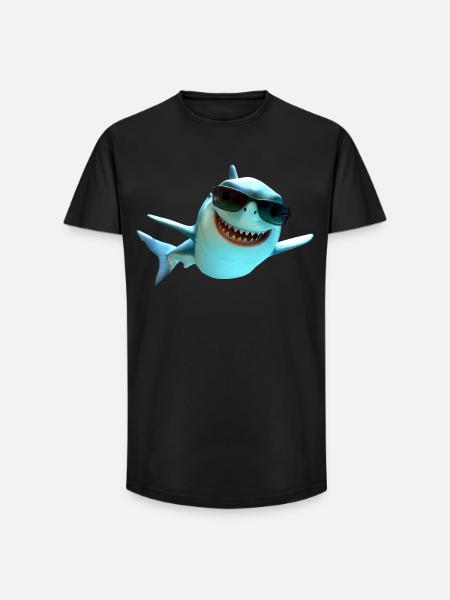Shark Shark Tiger Shark Gray Shark Sharks Great White Shark - Long Fit Men's T-Shirt - black
