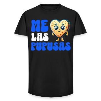 Pupusa Heart - Long Fit Men's T-Shirt - black - Front - AI Model Male 185 light (185cm)