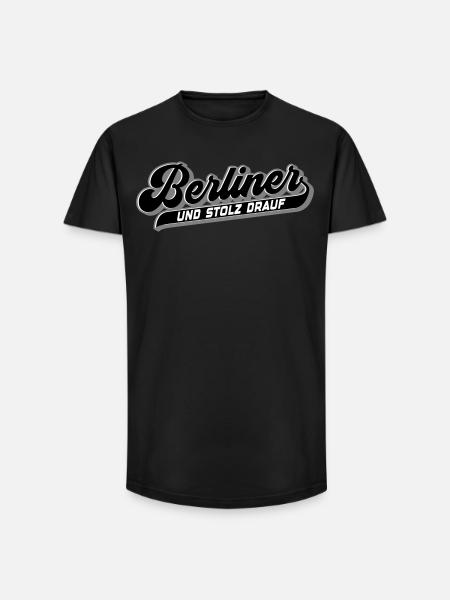 Berliner und Stolz drauf | Farben änderbar - Long Fit Männer T-Shirt - Schwarz