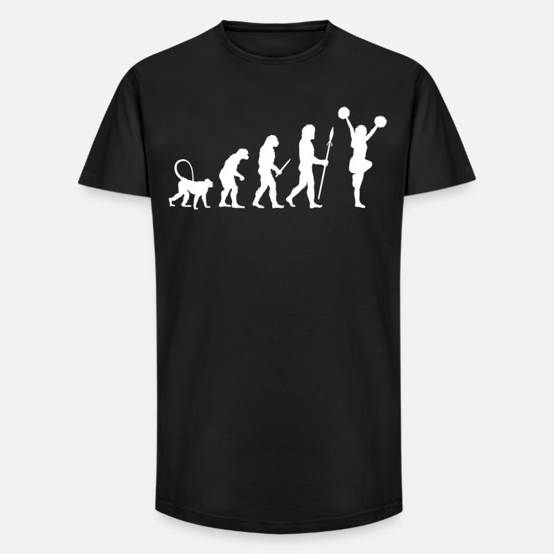 Cheerleader Evolution - Long Fit Männer T-Shirt - Schwarz