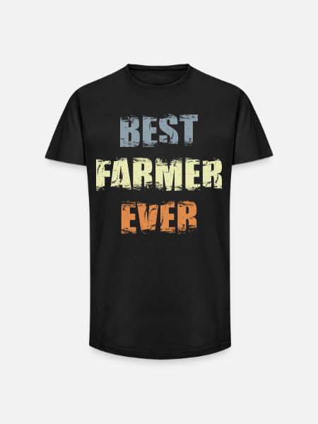 Best farmer of all time - Long Fit Men's T-Shirt - black
