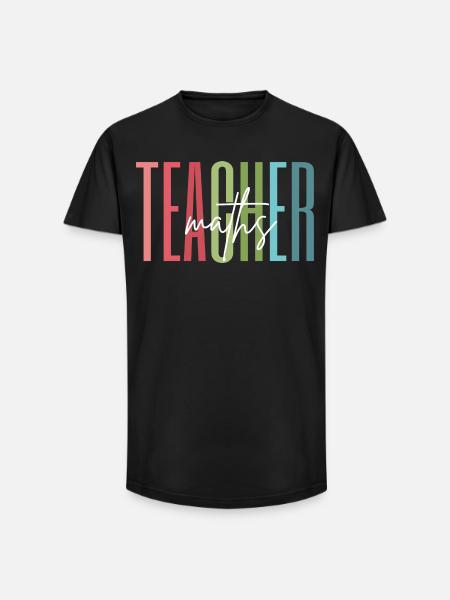 Math Teacher Math Teacher Gift - Long Fit Men's T-Shirt - black