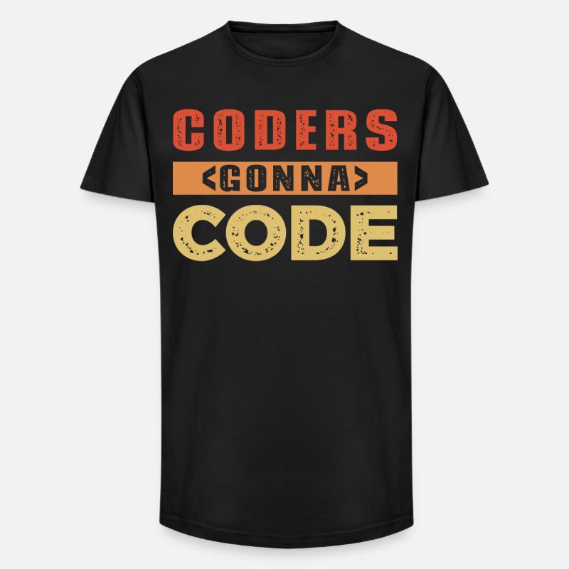 Developer Saying - Long Fit Men's T-Shirt - black