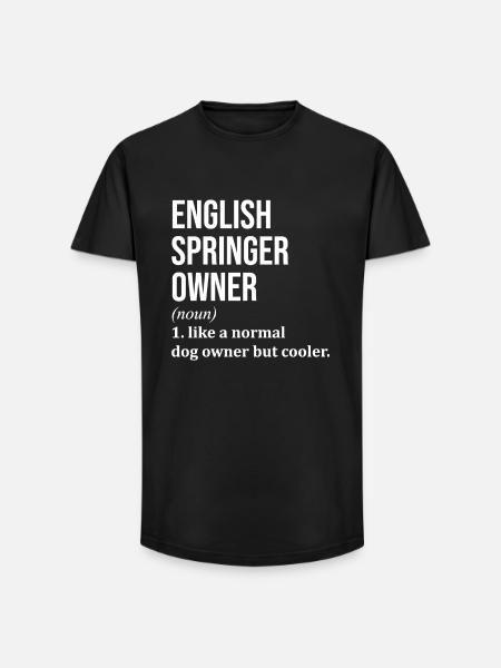 Springer anglais Springer anglais Springer anglais - T-shirt coupe longue homme - noir