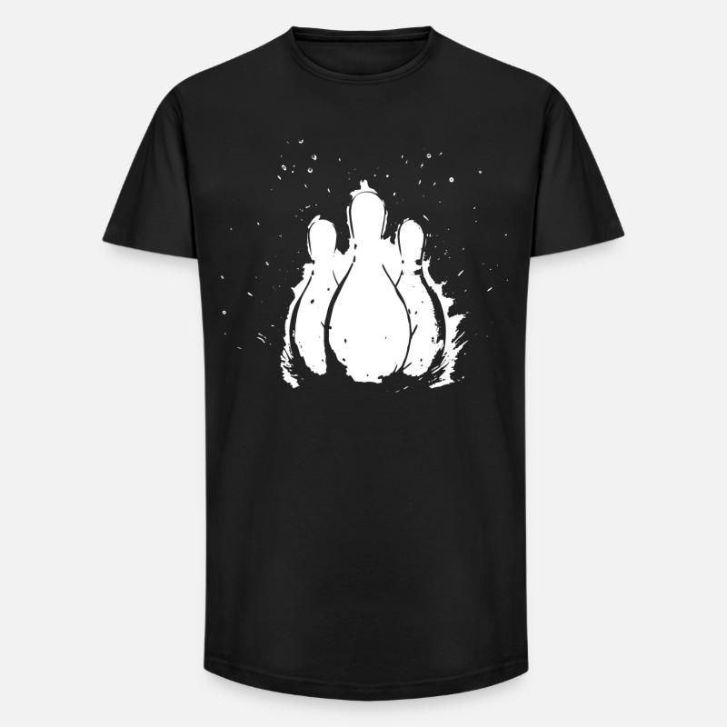 Bowling - Long Fit Männer T-Shirt - Schwarz