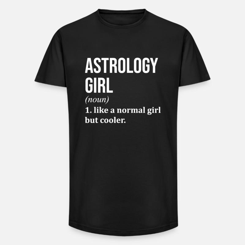 Astrologie - Long Fit Männer T-Shirt - Schwarz