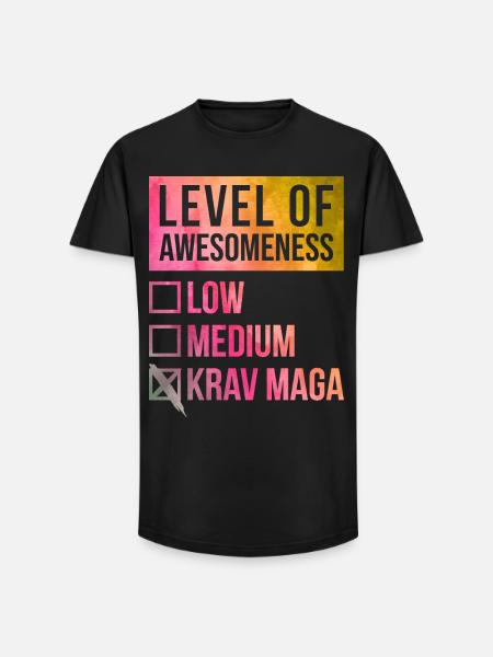 Krav Maga Krav Maga Krav Maga - Long Fit Men's T-Shirt - black